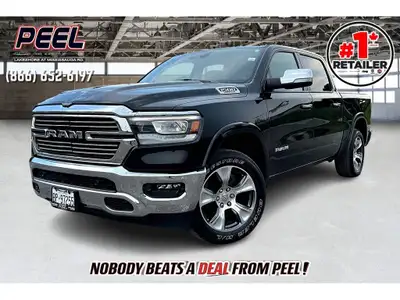 2022 RAM 1500 LARAMIE | CREW CAB | 4X4 | 5.7L HEMI V8 | HEATED/VENTED LEATHER BUCKET SEATS | 12 SCRE...