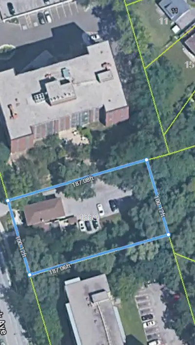 Land with Medical Building For Sale 100 x 187 lot Next to other buildings off major street Contact f...