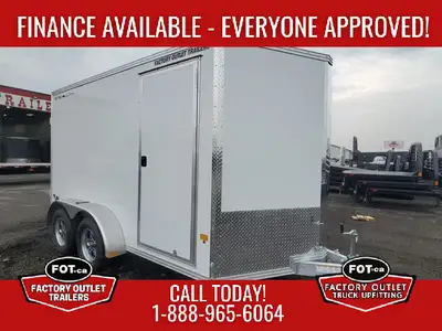 RENTAL Unit is located at FOT Edmonton AB! 7x12ft Enclosed Trailer for Rent from Factory Outlet Trai...