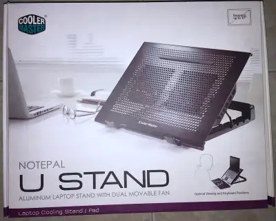Cooler Master U stand Aluminum Laptop Stand with Dual Fan, View more