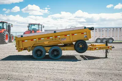 Welcome to Tractorland Trailers! 83" x 14' Tandem Axle Dump Low-Pro Dump 8" x 13 lb. I-Beam Frame 2...