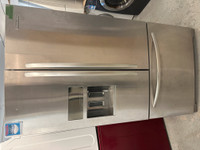 2207-Réfrigérateur KitchenAid Stainless portes française Distrib