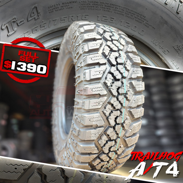NEW!! TRAILHOG A/T4! LT285/75R16 M+S - Other Sizes Available!! in Tires & Rims in Kelowna - Image 2