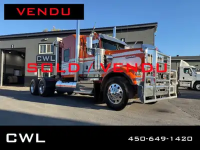 KENWORTH W900 2019 MOTEUR/ENGINE: X15 CUMMINS 605HP ODO/MILLEAGE: 929616 KM TRANSMISSION 18 VITESSES...
