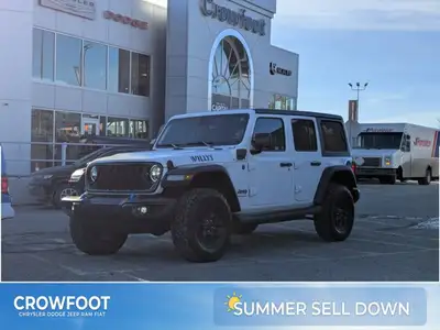 Check out this 2024 Jeep Wrangler 4xe Willys-LED's-Trailer Tow-E-Locker-4XE before someone takes it...