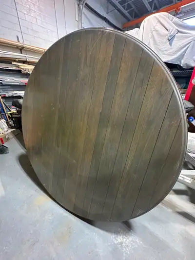 6 Ft Round Wooden Table, View more