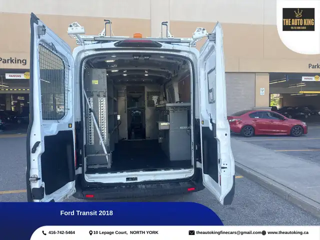 2018 Ford Transit ROOF RACK **** POWER OUTLET **** REAR SHELVES in Cars & Trucks in City of Toronto - Image 10