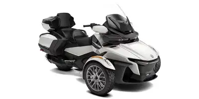 NEW 2026 Can-Am RT in pearl white. This 2-up touring model features the Rotax 1330 ACE engine with 1...