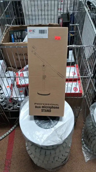 POWER PRO AUDIO PS-028 DESKTOP MICROPHONE STAND BLACK COLOR ............... Techvision Electronics 1...
