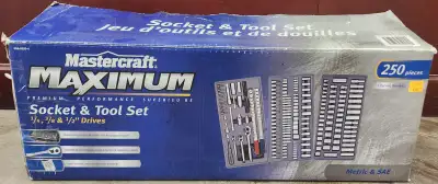 Mastercraft Maximum 250 piece Socket & Tool Set *LIKE NEW IN BOX, View more