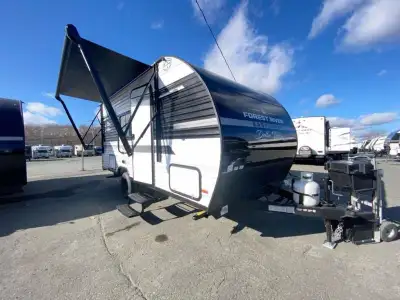 East to West Della Terra LE travel trailer 170BHXLE highlights: Double-Size Bunks with Storage Singl...