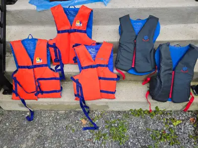 5-Adult Life Jackets, View more