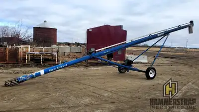 BRANDT 842 Super Charged 8 inch X 42 Ft Grain Auger 8 inch x 42 Ft Super charged tip Hansen 7.5 HP e...
