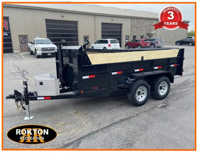 For sale is a Tow Tek Trailers 5 x 10 Steel Dump Trailer with Barn door gate. Rokton Recreation is p...