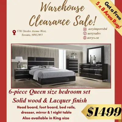 Love a good deal? You'll love our warehouse clearance sale! Bedroom sets starting from $899! Visit o...