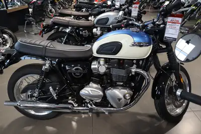 Argyll Motorsports 2026 Triumph Bonneville T120 Aegean blue Timeless appeal Features may include: Un...