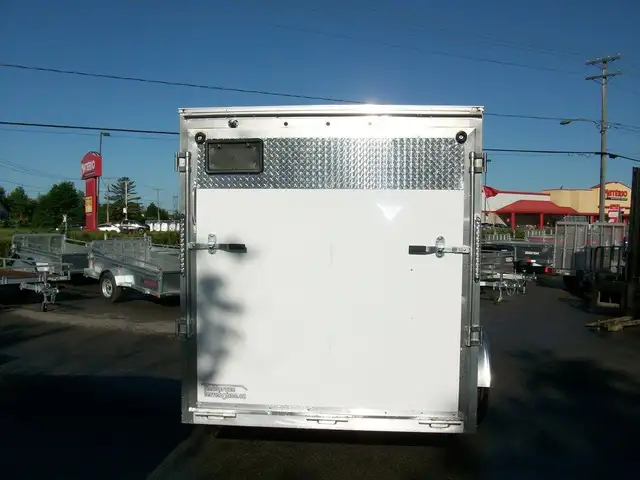 2025 Weberlane ALUMINIUM 6' X 12' V-NOSE 1 ESSIEUX RAMPE VTT MOT in Cargo & Utility Trailers in Laval / North Shore - Image 5