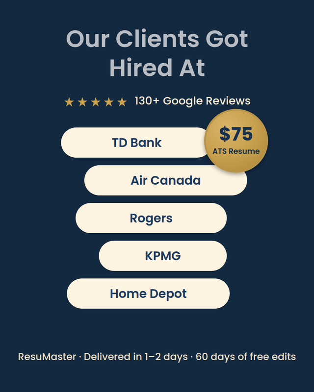 Professional Resume Writer | ATS Resumes | Brampton & GTA $75