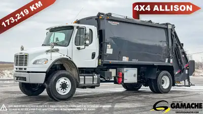 Heavy truck / Camion lourd - # STOCK: C-37209 2016 FREIGHTLINER M2 106 CAMION À ORDURES CHARGEMENT A...