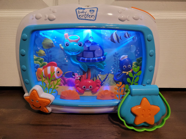 Baby Einstein Sea Dreams Soother Crib Toy with Remote in Cribs in Windsor Region