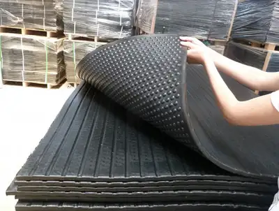 4 FT X 6 FT X 1/2 IN RUBBER FLOORING RUBBER MAT CONTAINER SHOP, View more