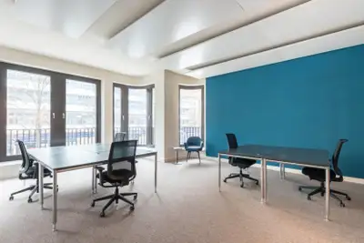 Access a bright and inspiring office space to rent designed to help teams of five to do their best w...