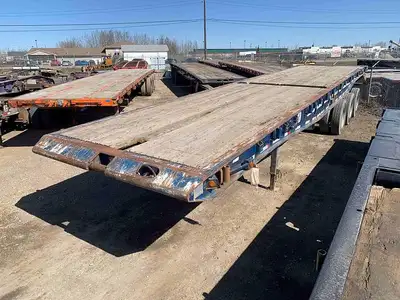 AMVIC licensed business PF1461 2004 Gerry's 40' Tridem Oilfield Float 8’6in.W x 40’L 16in. pin setti...