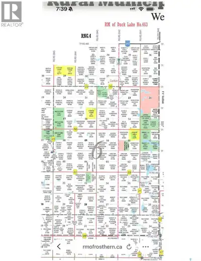 4 quarters of prime farmland in Carlton area. 506 cultivated acres of Class E and F soil with a full...
