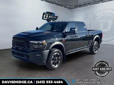 2025 RAM 2500 Rebel 6.7L Cummins HO Turbo Diesel Diamond Black Leather 6.7L Cummins HO Turbo Diesel...