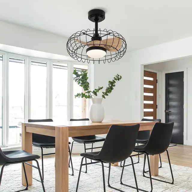Nogcew 20" Ceiling Fan w/ Lights & Remote... BNIB LOT# 23187 in Indoor Lighting & Fans in Oakville / Halton Region - Image 3