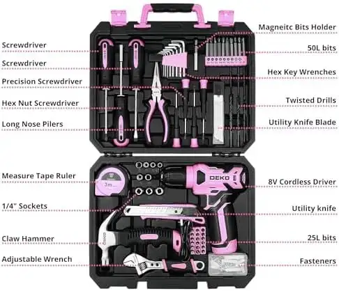 Home Tool Kit + Cordless Drill - Deep Discount · Free Delivery in Power Tools in Kingston - Image 3