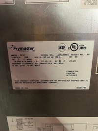 10k Frymaster 8c csc  electric pasta cooker boiler for $2995 Mississauga / Peel Region Toronto (GTA) Preview