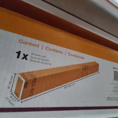 Brand New Schluter Krrdi Waterproof curb 60", View more