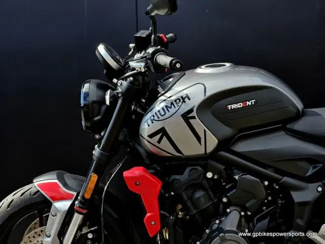 2023 Triumph Trident 660 Silver Ice Diablo Red in Street, Cruisers & Choppers in Oshawa / Durham Region - Image 19