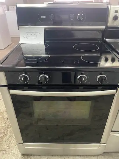 Cuisinière stainless vitrocéramique Bosch, View more