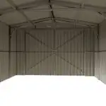 NEW 14 X 27 FT DOUBLE DOOR METAL GARDEN GARAGE SHED G1427 in Other in Saskatoon - Image 4