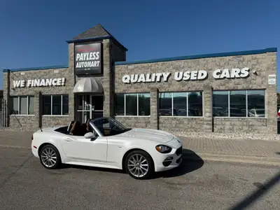 2018 Fiat 124 Spider Lusso Convertible White with Tan Leather -This sporty roadster delivers open-ai...