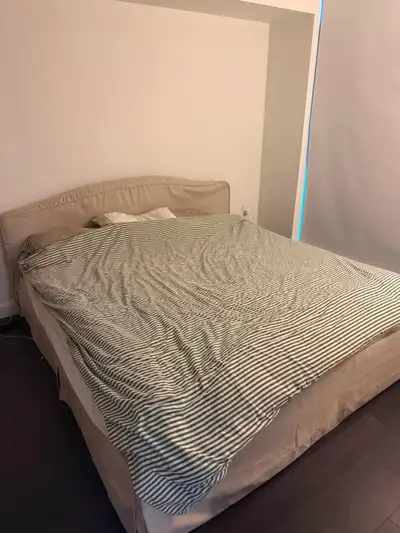 IKEA Queen Mattress and Bedframe, View more