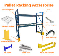 NEW and USED Pallet Racking Accessories Wire Deck , safety bars