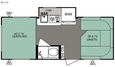 The R-Pod RP-178 travel trailer by Forest River is a great travel trailer for a family of four.As yo...