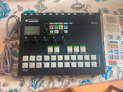 Squarp Pyramid II Hardware MIDI Sequencer w/overlay, View more