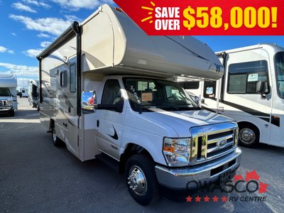 Ex-Rental Winnebago Minnie Winnie Class C gas motorhome 22M highlights: Bunk Over Cab Rear Corner Be...