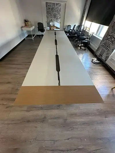 Three H Boardroom Table-Excellent Condition-Call us now!, View more