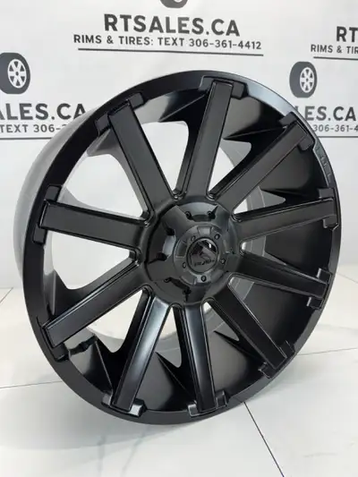 *** FREE SHIPPING *** NEW Set of FOUR Fuel Contra Matte Black 20 inch Rims FITS Chevy GMC 2500 3500...