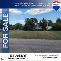 Lot, Land for Sale! 309 Conquest Street, Conquest, SK