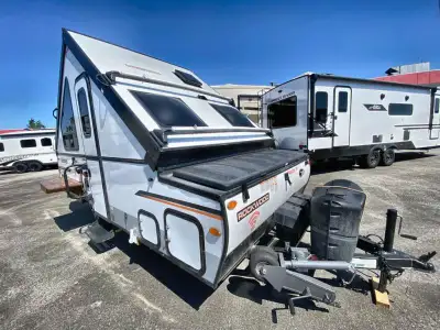 Forest River Rockwood Hard Side Series folding pop-up camper A122S highlights: Large Window on Front...