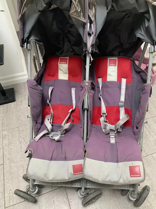 Maclaren Twin Techno Double Umbrella Stroller in Strollers, Carriers & Car Seats in City of Toronto - Image 3