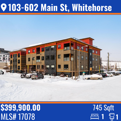 Welcome to 103-602 Main Street, a bright and modern 1 bedroom condo in the heart of downtown Whiteho...