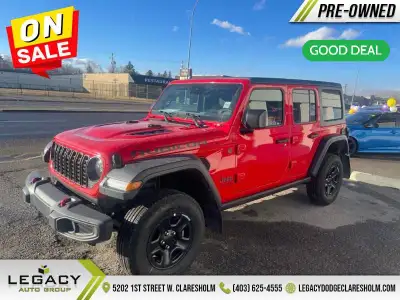 Welcome to Legacy Dodge Claresholm. Low Mileage, Black 3-Piece Hard Top, Safety Group, Technology Gr...