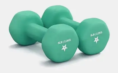 Yes4All Neoprene Dumbbells - Set of 2, Hex Anti-Roll, View more